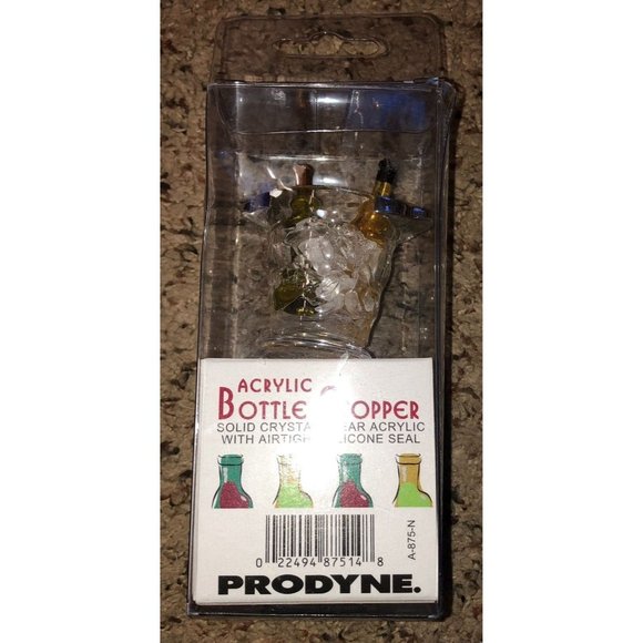 Prodyne Napa Wine Bucket Acrylic Mini Bottle Stopper - Picture 3 of 11